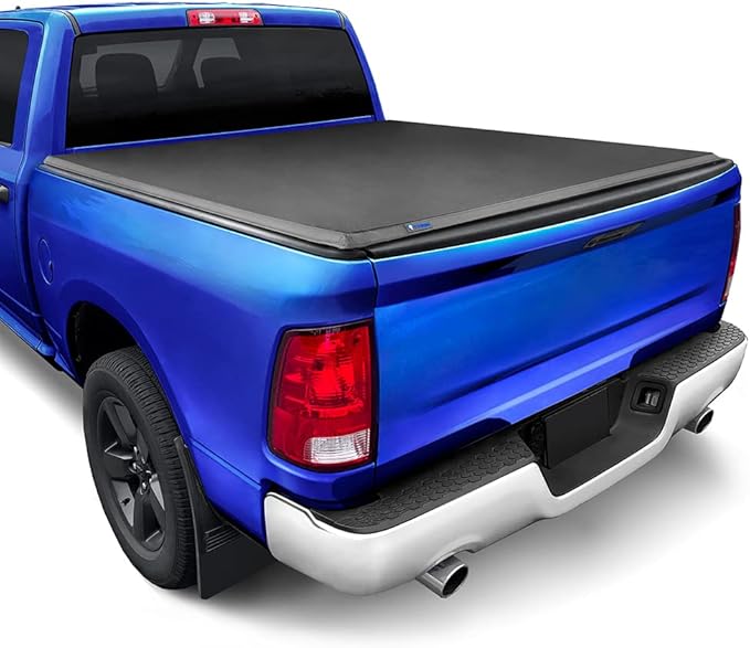 Tyger Auto T3 Soft Tri Fold Truck Bed Tonneau Cover For Dodge Ram 1500, 2500, 3500